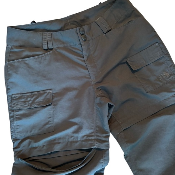 The North Face Paramount Valley Convertible Pants Women's Sz 8  Gray Zip Off - Picture 3 of 8